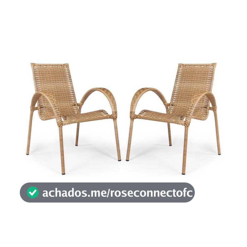 2 Cadeira Grécia Junco Sintético Diversas Cores P/ Jardim Decks Moderno Confortável Rattan P/ Piscinas Personalizado