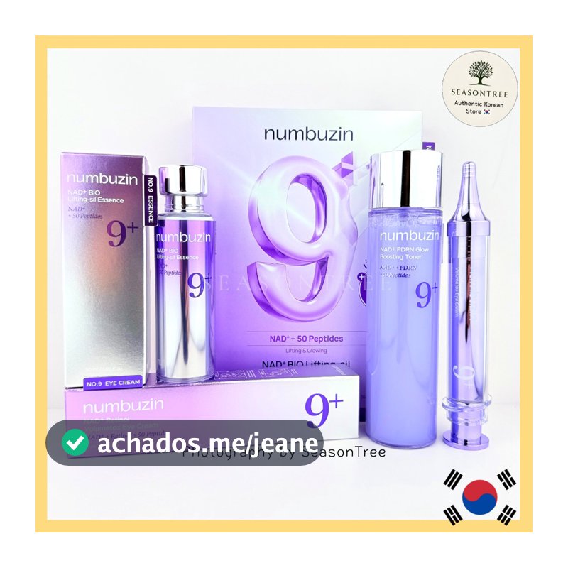 [Numbuzin] No . 9 NAD Bio Lifting Essence Toner Creme Para Os Olhos Série De Máscaras Faciais