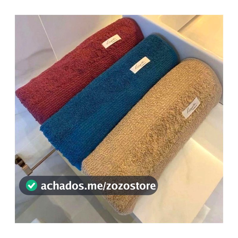 Jogo/Kit 3 Toalhas de Banho Banhão Gigante Grossa Macia Felpuda Alta Absorção Superluxo 100% Algodão