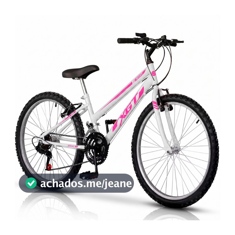 Bicicleta Aro 26 XGT Feminina Adulto Infantil 18 marchas Freio V-Brake