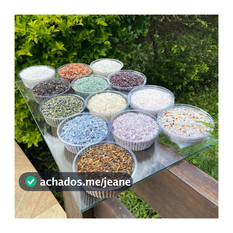 Cascalho de Pedra Natural Rolada 900g Super Fino Tipo (1) 1 a 2mm, Artesanatos, Decorações, etc