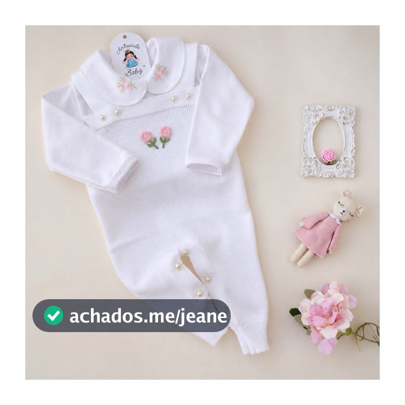 Saída de maternidade Conjunto Tricot Betina Branca