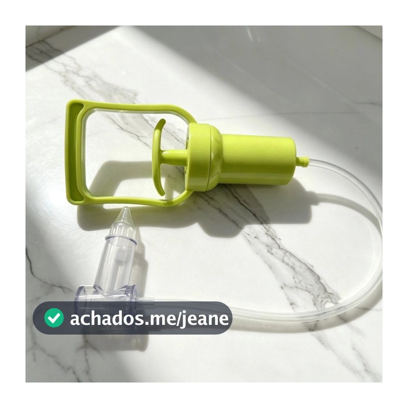 Conjunto Aspirador Nasal Verde Essencial Para O Kit De Cuidados Do Bebe Para Nariz Limpo E Saudavel