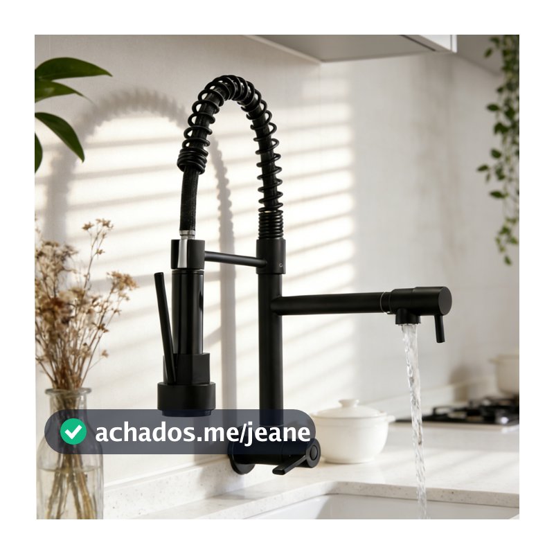 Torneira De Cozinha Com Modos Duplos De spray (Chuveiro + Névoa) , Mangueira Extensível , 360 ° Rotação