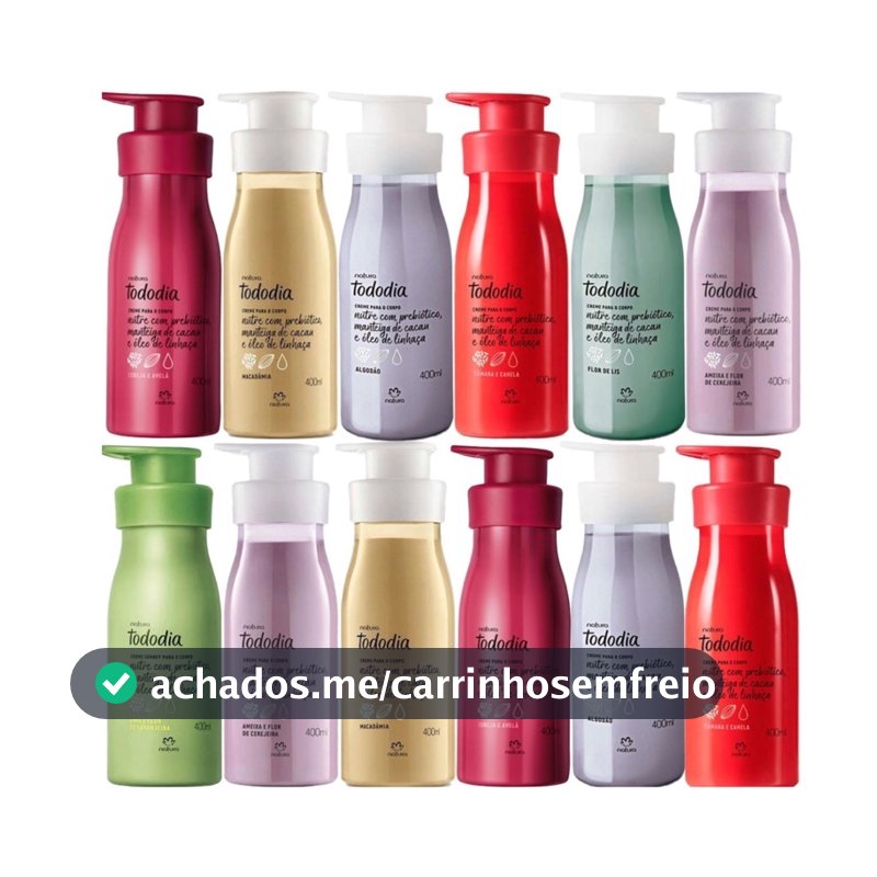 Creme Natura Hidratante Para o Corpo Natura Tododia 400ml ( escolha o seu favorito)