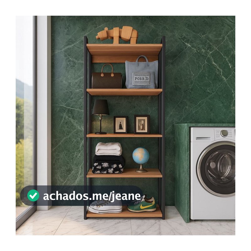 QUEIMA DE ESTOQUE - Estante Multiuso Industrial  Estilo Vintage - c/ 5 Prateleiras para Lavanderia