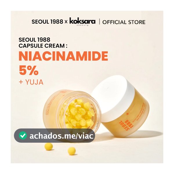 [OFFICIAL] SEOUL 1988 capsule cream : niacinamide 5% + yuja 50ml