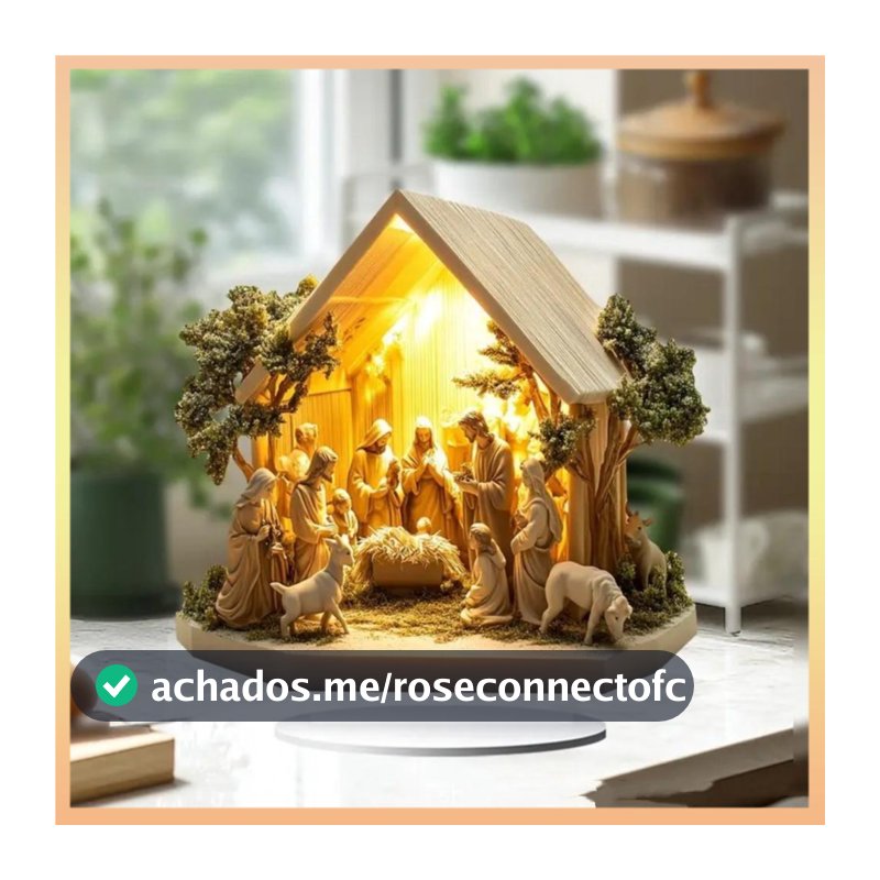 Leve Decoração De Nascimento De Jesus Versátil Ornamento De Presépio Requintado Estável Acessório De Mesa De Natividade