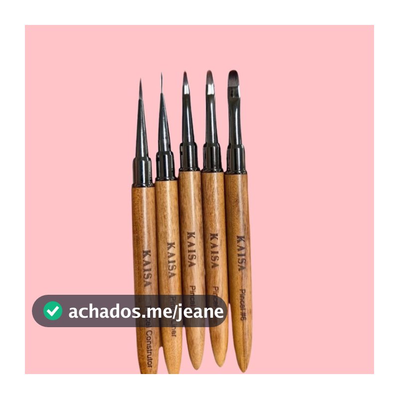 Pincel Para Gel Amadeirado Kaisa