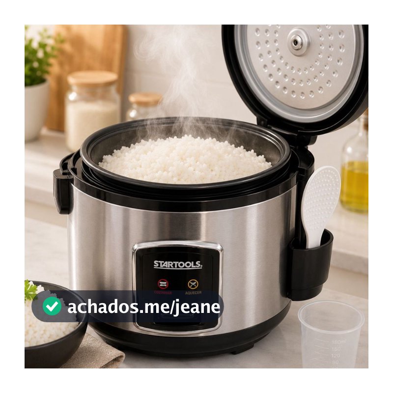 Panela De Arroz Elétrica 5 Xícaras 1 Litro Antiaderente 127v ou 220v