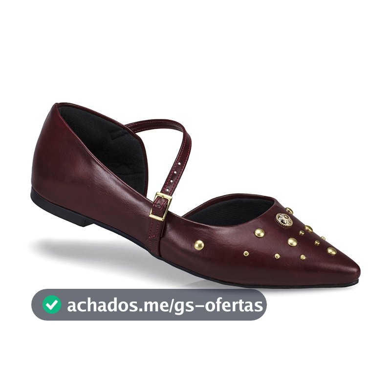 Sapatilha Feminina Slingback Bico Fino Sapato Moda Mule 6773
