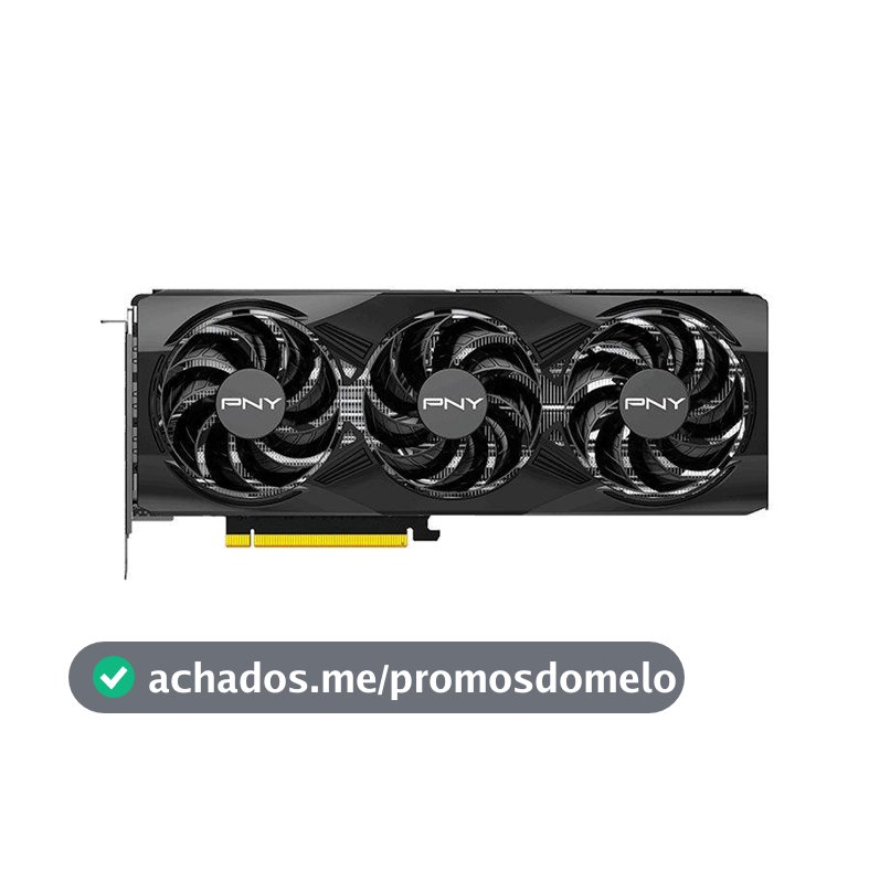 Placa de Video PNY GeForce RTX 5070 OC Triple Fan, 12GB, GDDR7, 192-bit, VCG507012TFXPB1-O