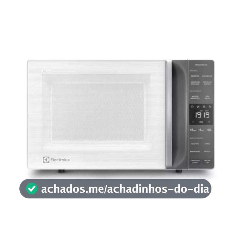 Micro-ondas Electrolux 23L Branco Efficient com Descongelamento Assistido ME23B 110v