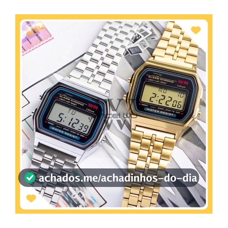 Relógio Digital LED Para Homens Relógios De Luxo Em Metal Prata Dourada Mulheres Eletrônicos De Pulso De Aço Completo