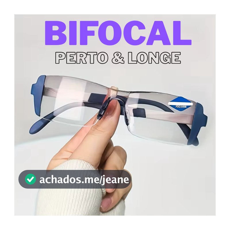 Óculos Ajuste de Grau Automático Bifocal - Para Perto e Longe