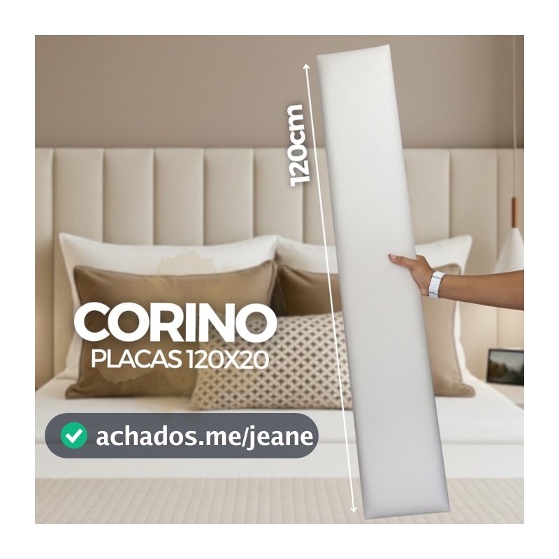 Kit Cabeceira de Cama 120x20cm Estofada em CORINO Modulada Adesiva Cama Solteiro, Casal Queen e King