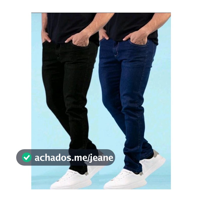 Kit Calças Jeans Masculina para trabalho costura reforçada trabalho NF