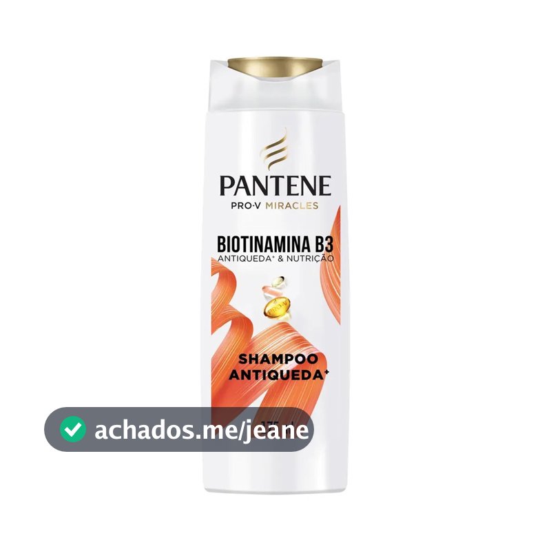 Shampoo Pantene Pro-v Miracles Antiqueda & Nutrição Biotinamina B3 175ml Pantene Pro-v Shampoo Biotinamida Shampoo