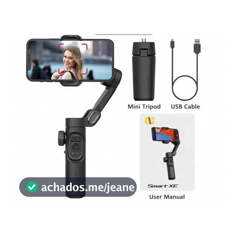 Estabilizador Smart XE Gimbal de 3 Eixos Controle APP Portátil para Celular