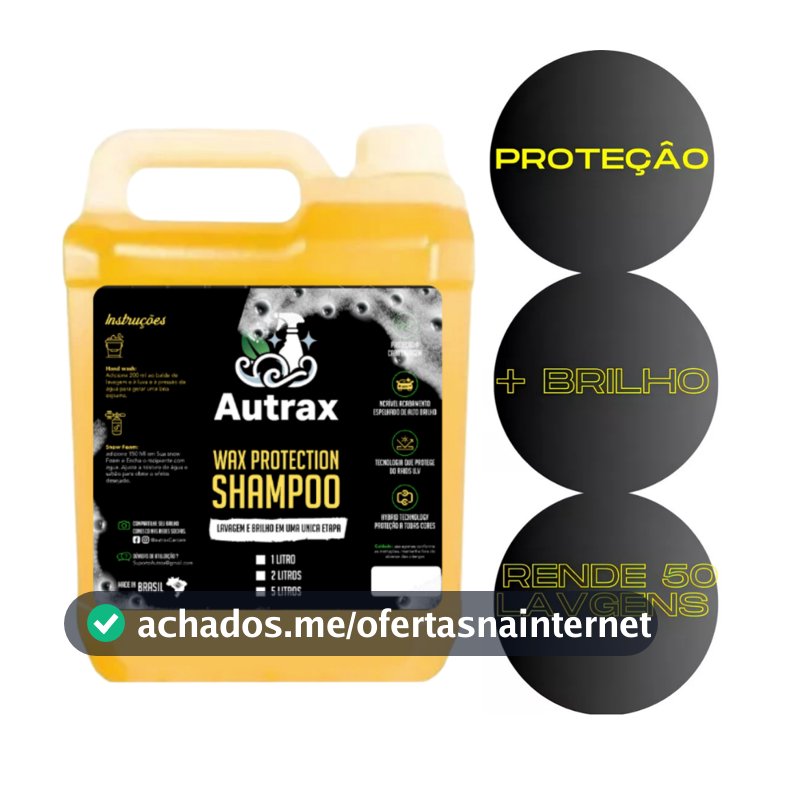Shampoo Com Cera De Carnaúba 5 Litros Automotivo + Brilho