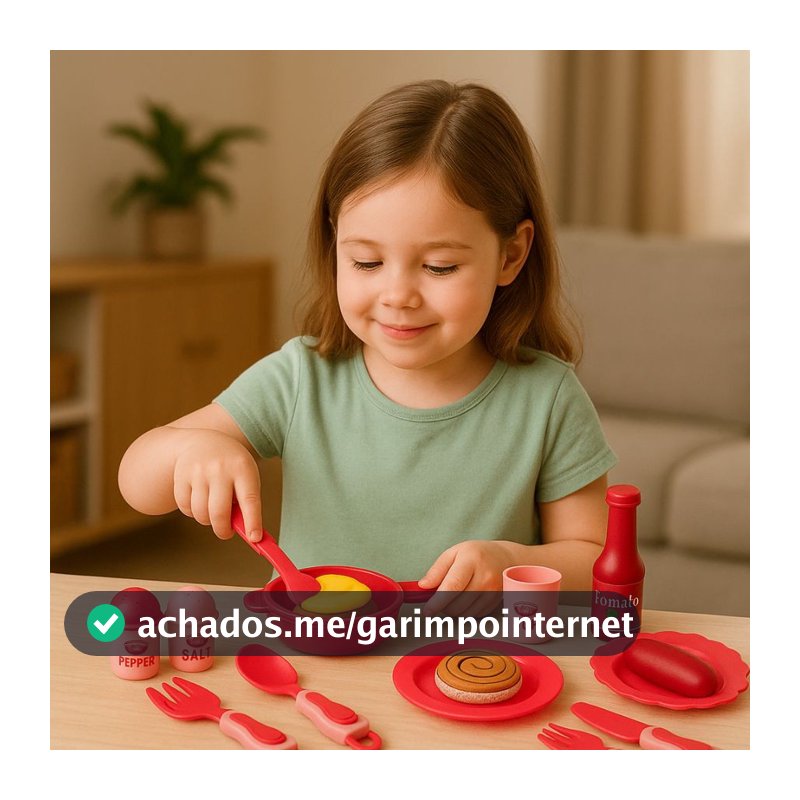 Brinquedo Infantil Kit Cozinha Completo Utensílios Panelas Cozinheiro