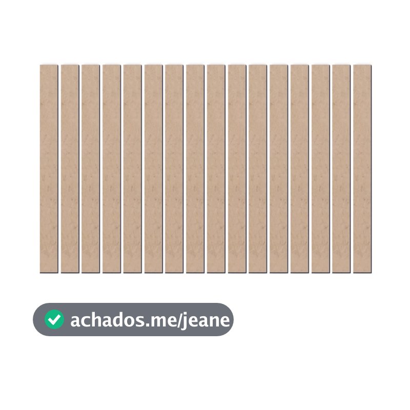 Kit 40 Ripas Cru Mdf Madeira Ripado Shiplap Painel Decorativo Retangular Decoração Quarto