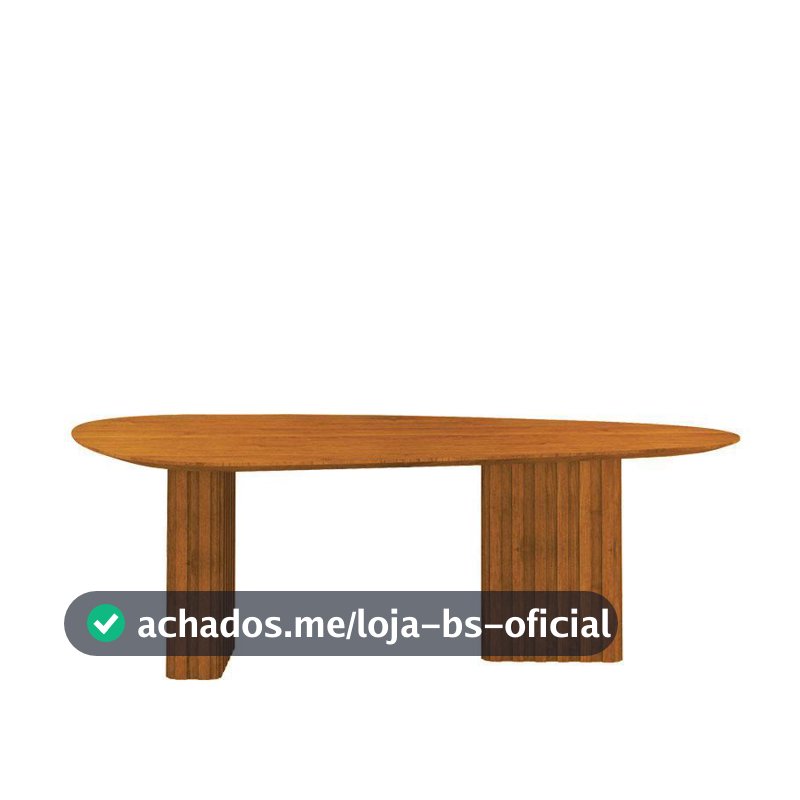 Mesa para Sala de Jantar Isis Orgânica 1,80m Cinamomo - Leifer