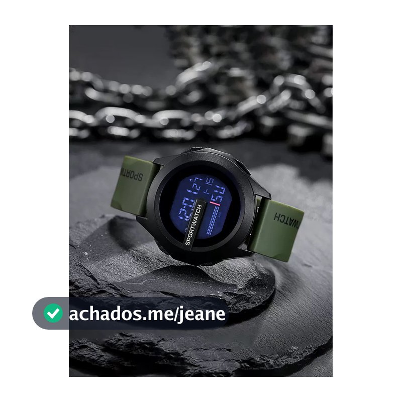 Relógio Esportivo À Prova De Choque 50M , Capa De Resina Resistente Água , Pulseira Antiderrapante , Treinamento Intenso
