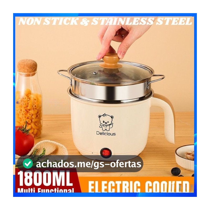 1.8L Panela De Arroz Elétrica Multi-Camadas/De Dupla Camada Dormitório Doméstico Funções