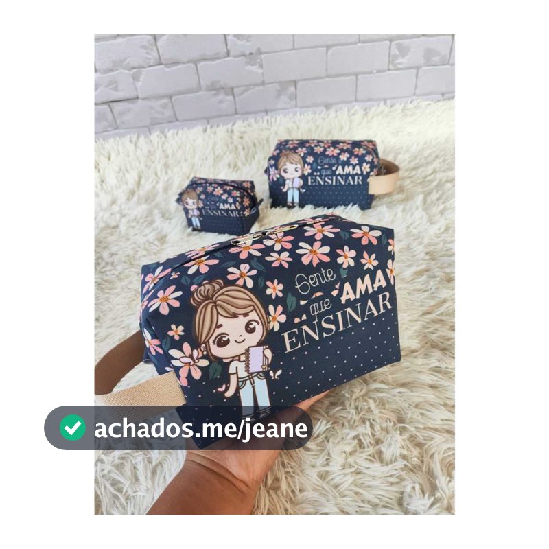 "Necessaire Personalizada Dia dos Professores – Presente Criativo com Estampa Exclusiva"