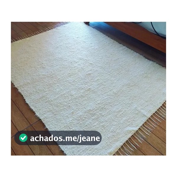 Tapete Tear Felpudo Artesanal Algodão  Sala/Quarto Rustico 2,0x1,4 M