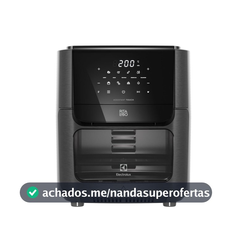 Air Fryer Oven Electrolux por Rita Lobo 12L Digital Grafite Experience 1700W (EAF85)