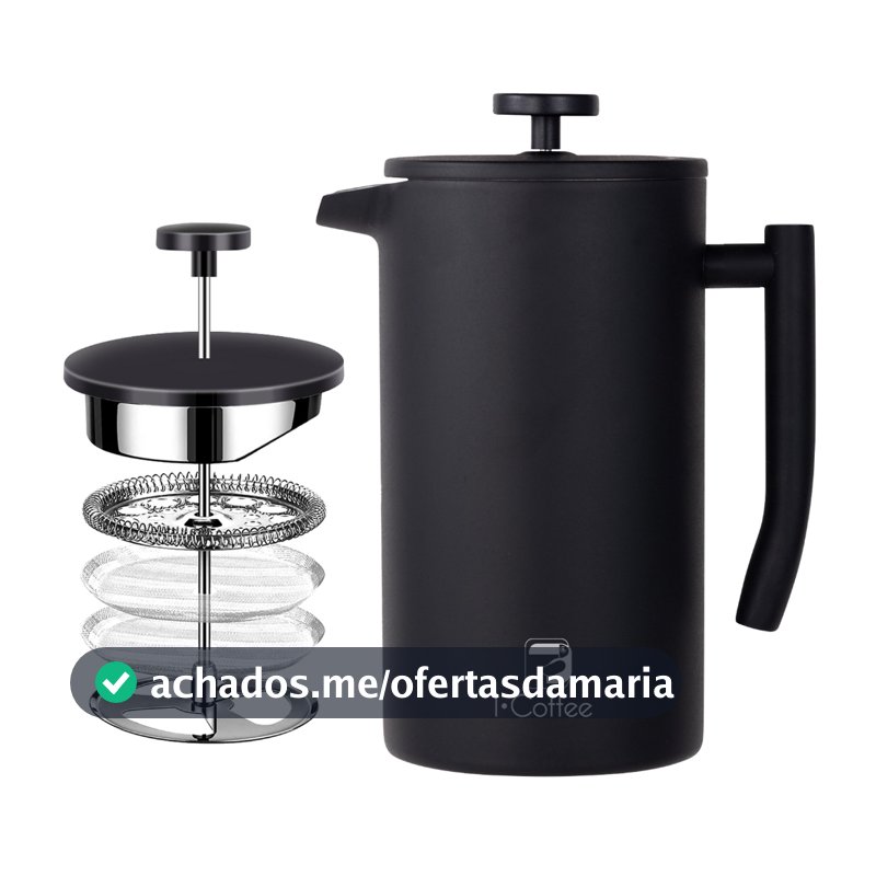 Manual Prensa Francesa Cafeteira Aço Inoxidável 700ML Inox Café Chá