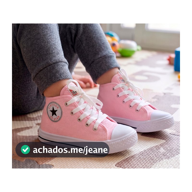 Tênis Botinha Star Infantil Menina e Menino Masculino e Feminino Casual Qualidade Confort Promoção