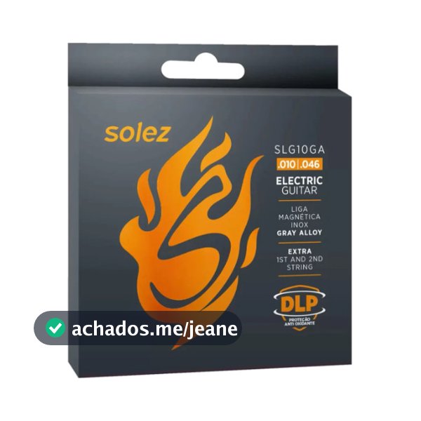 Encordoamento Solez Guitarra 6 Cordas Slg10-ga Calibre 0.010