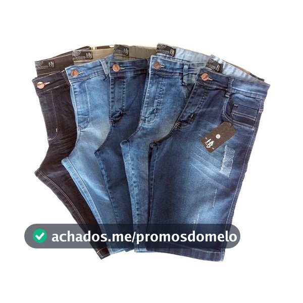 Kit 2 Bermuda Jeans Masculina  direta da fbrica