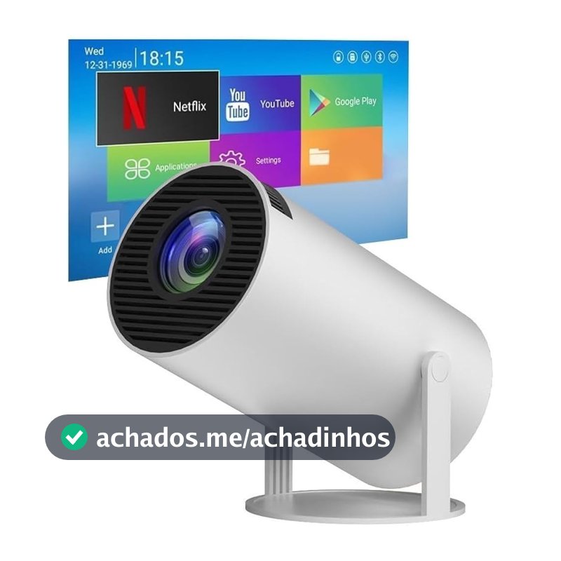 Projetor 4K HD 150 Polegadas Celular, Tv B0x, Xbox, PS, Pc, Wifi e Bluetooth HY300 Magcubic 110/220
