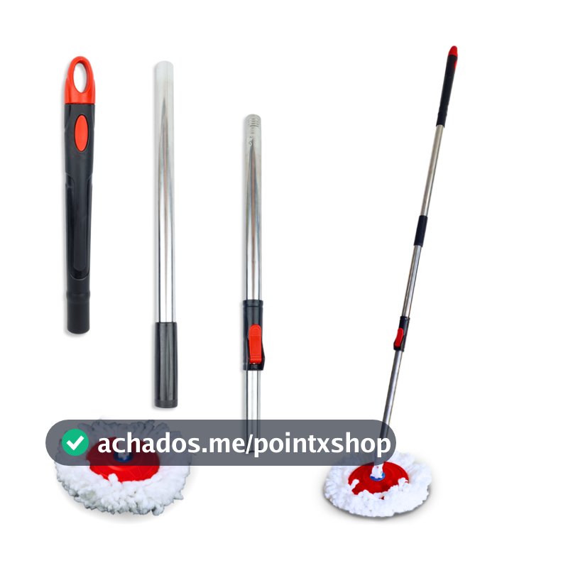Cabo Mop Giratório Completo Com 140 Cm - Mazzal