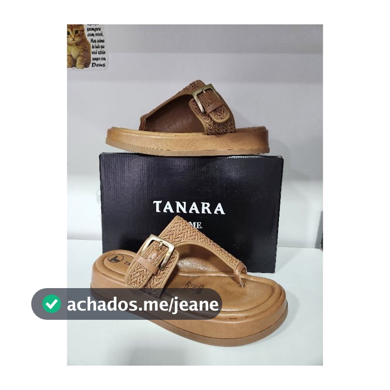 Tanara tamanco flatform caramelo 9221