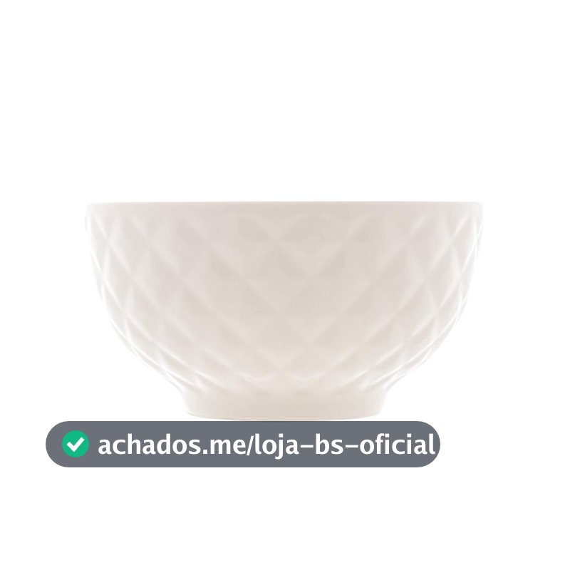 Bowl Lyor Diamond Branco Porcelana 11,5cm x6cm