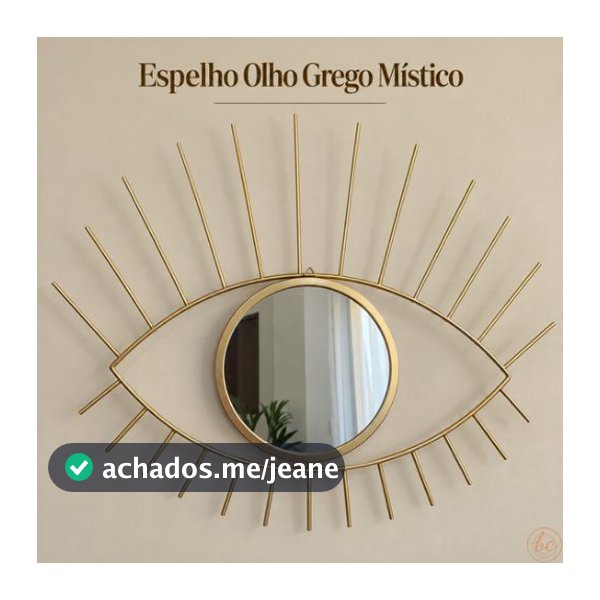 Espelho Olho Grego Mistico Metalico Parede Olho Grego Mistico Luxo Decorativo Espelho Parede