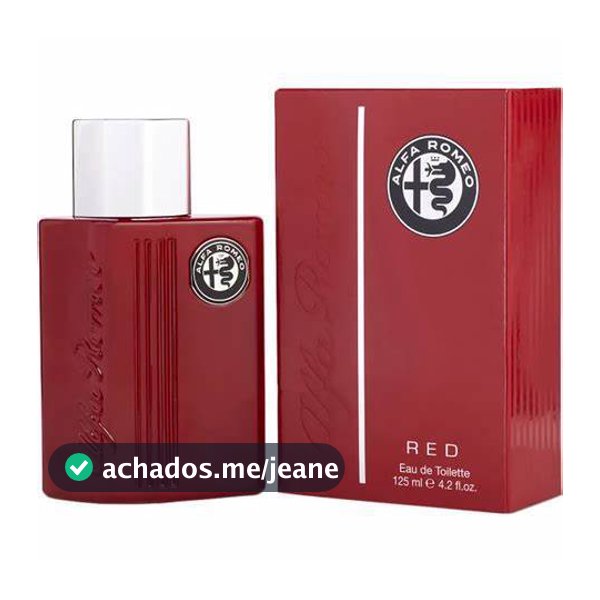 PERFUME Alfa Romeo Red Masculino ORIGINAL extra grande 125ml italiano