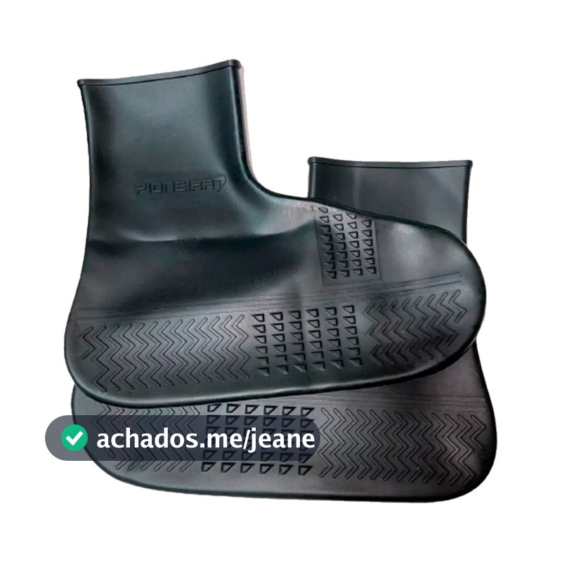 Capa Impermeável Para Calçado Chuva Tenis Sapato Proteção Silicone Preto Masculino - Rosa Feminina