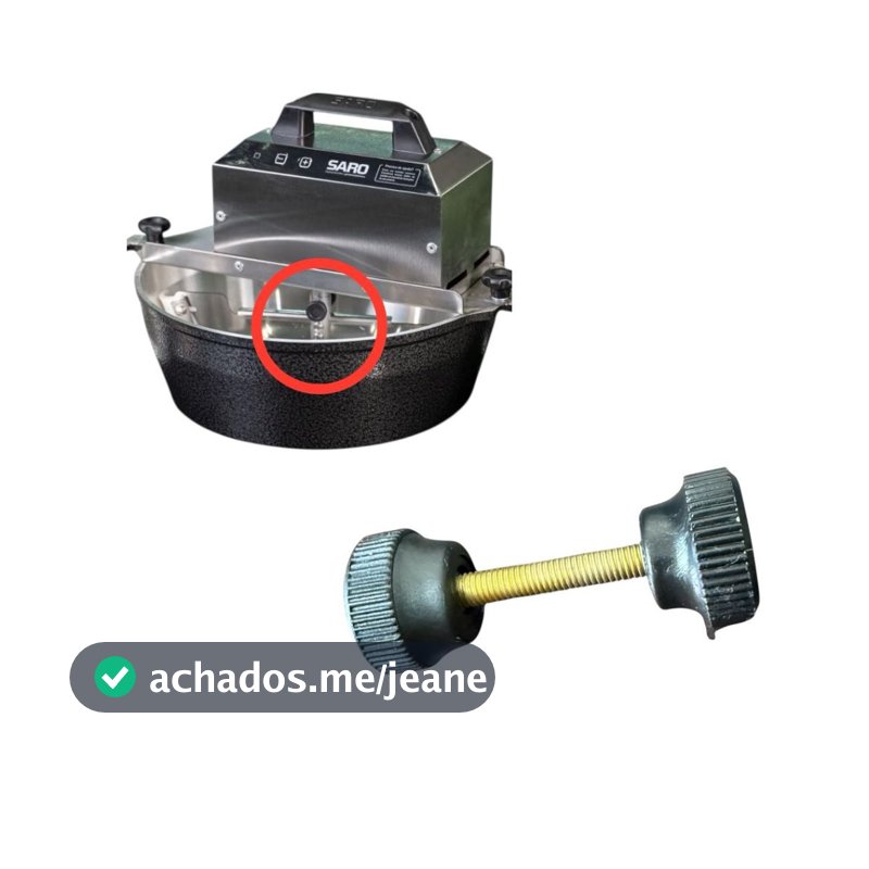 Parafuso manipulo para prender a espatula inox da panela saro 4 litros e 10 litros