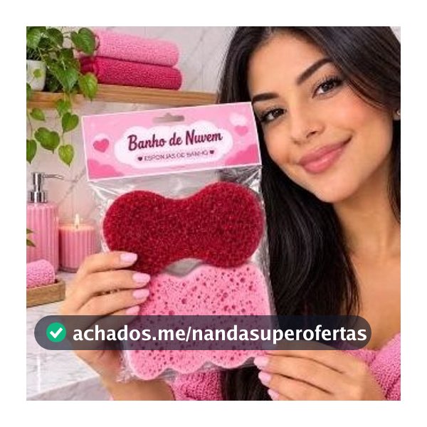 Kit 2 Esponja Bucha Para Banho Esfoliante Hidratada / Bucha de Banho