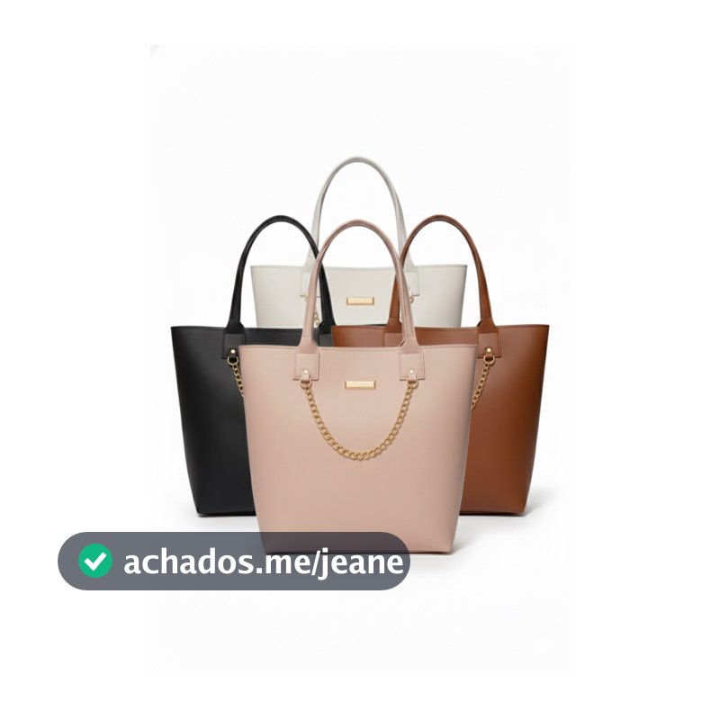 Bolsa Sacola Feminina Grande de Ombro Espaçosa e Moderna para Trabalho, Praia e Uso Diário