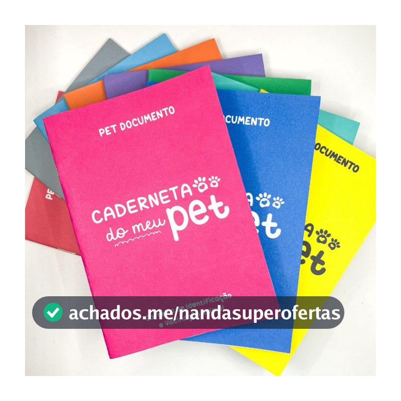 Carteira de Vacinação e Identidade PET DOCUMENTO