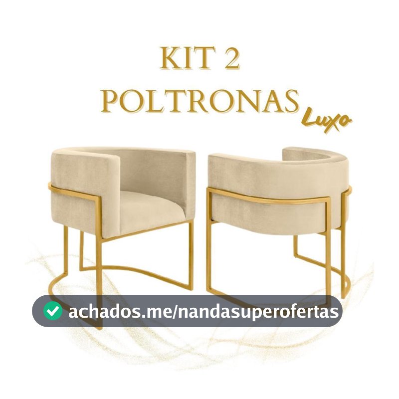 kit 2 Poltronas Betina veludo Decorativa Sofa Cadeira para Clinica Recepção Consultório Cadeira para Mesa Sala Jantar