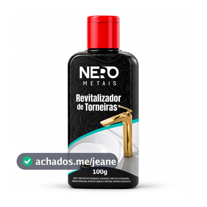 Revitalizador de Torneiras e Metais Nero Metais Removedor de Manchas 100g