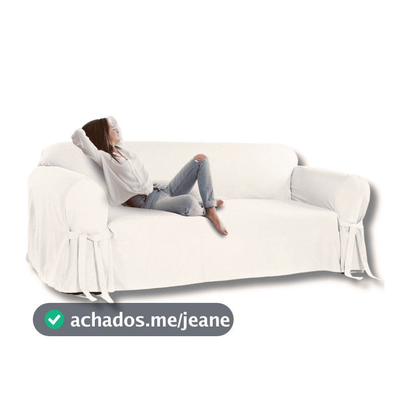 Capa para Sofá Exclusiva Mistero Brim Sarja 100% Algodão 1,2,3,4,5,6 lugares